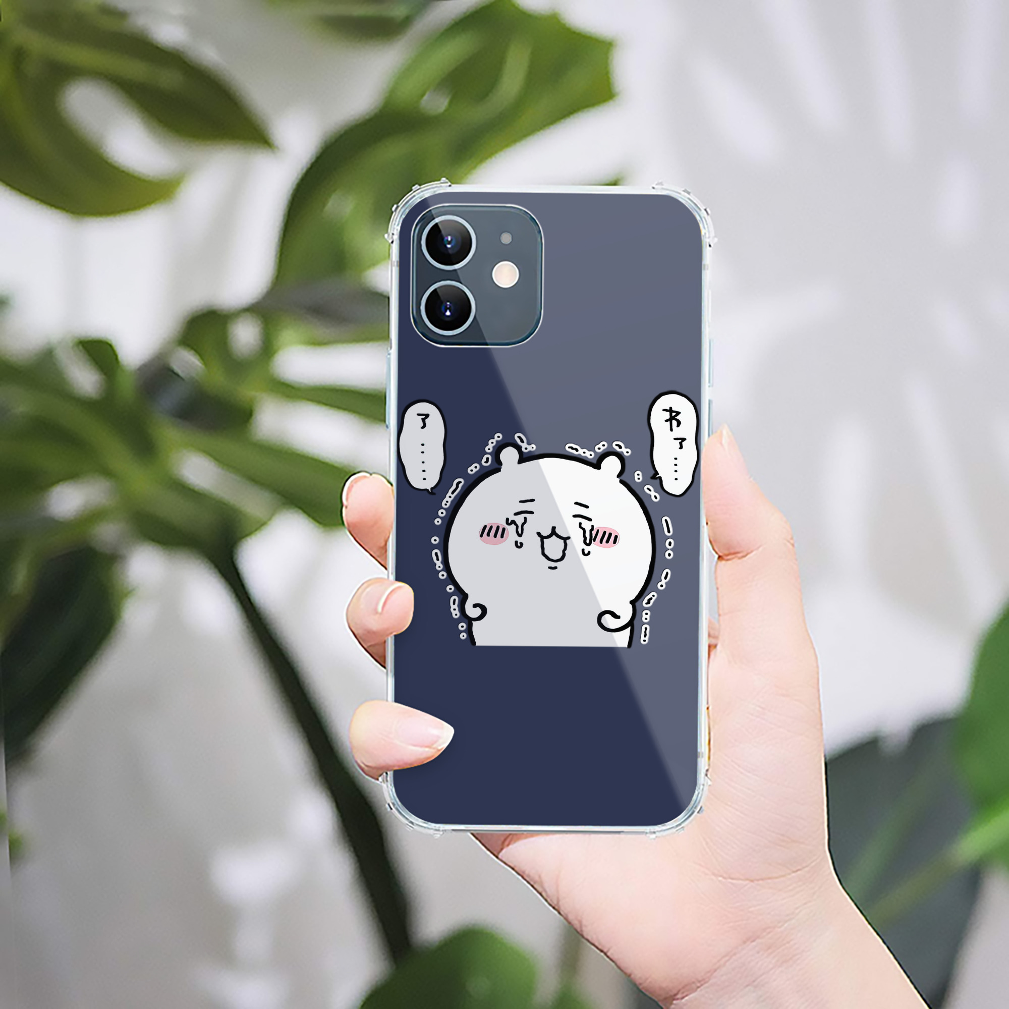 （画像用） ちいかわ ちいかわ Chii-kawa chiikawa 【iPhone 12シリーズ対応】透明スマホケース（クリアソフトケース）
